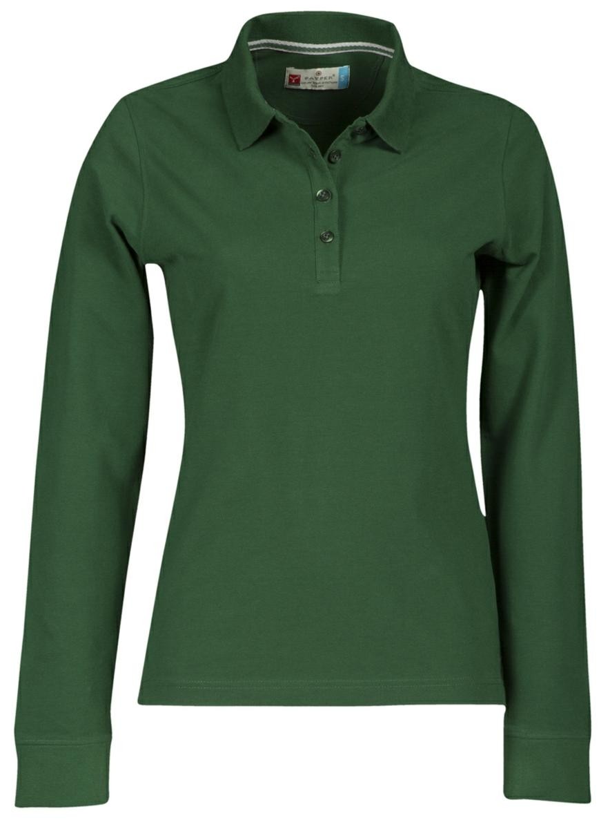 Fuori tutto - Polo a Manica Lunga Florence Donna con Cuciture Stretch in 100% Cotone - Payper AY 7516 taglia XL bianco