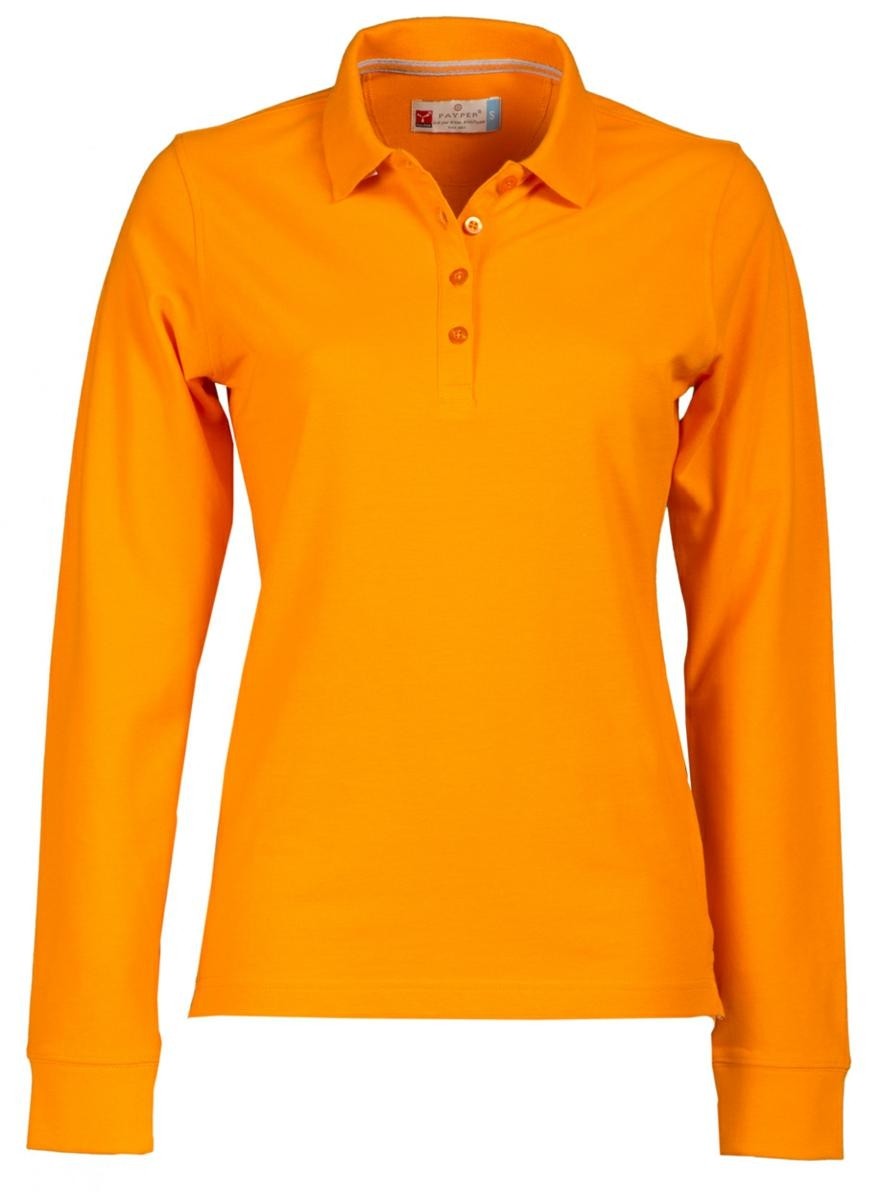 Fuori tutto - Polo a Manica Lunga Florence Donna con Cuciture Stretch in 100% Cotone - Payper AY 7516 taglia XL bianco