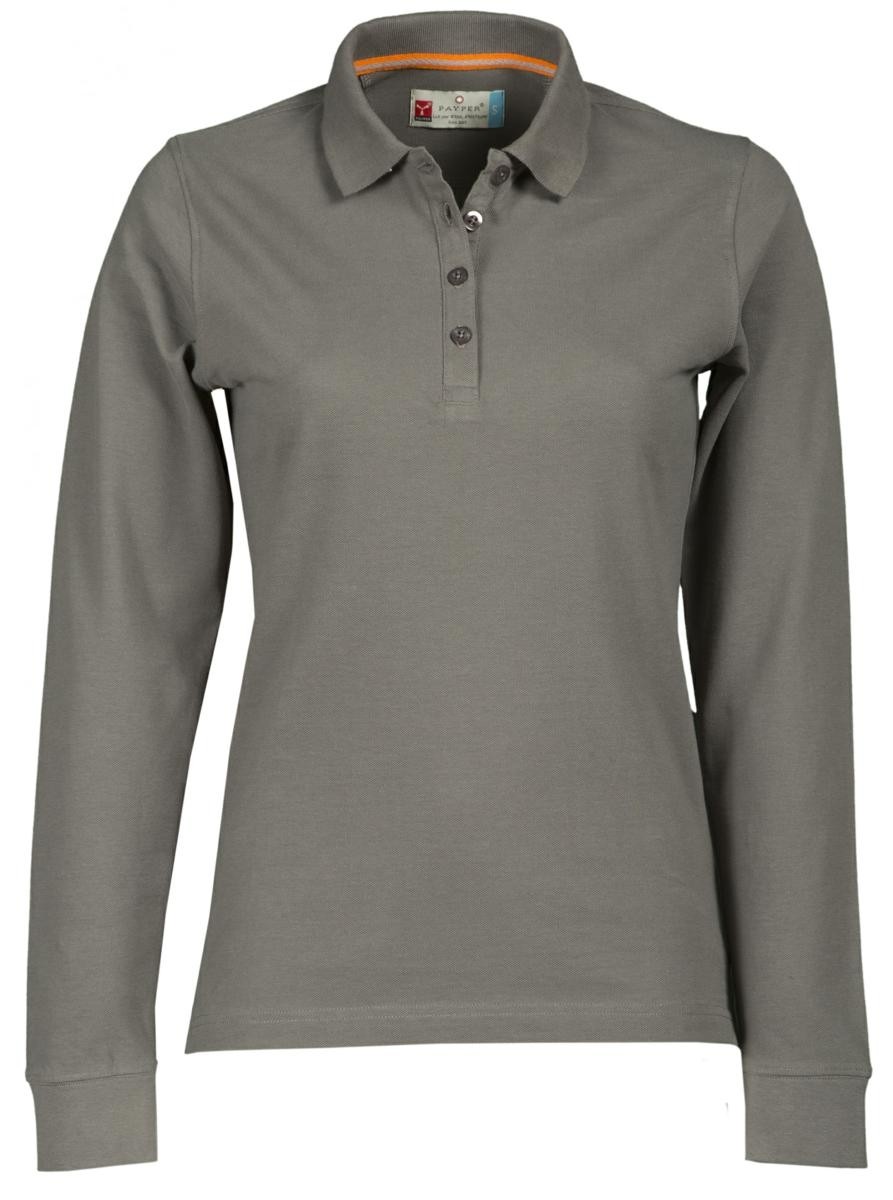 Fuori tutto - Polo a Manica Lunga Florence Donna con Cuciture Stretch in 100% Cotone - Payper AY 7516 taglia XL bianco