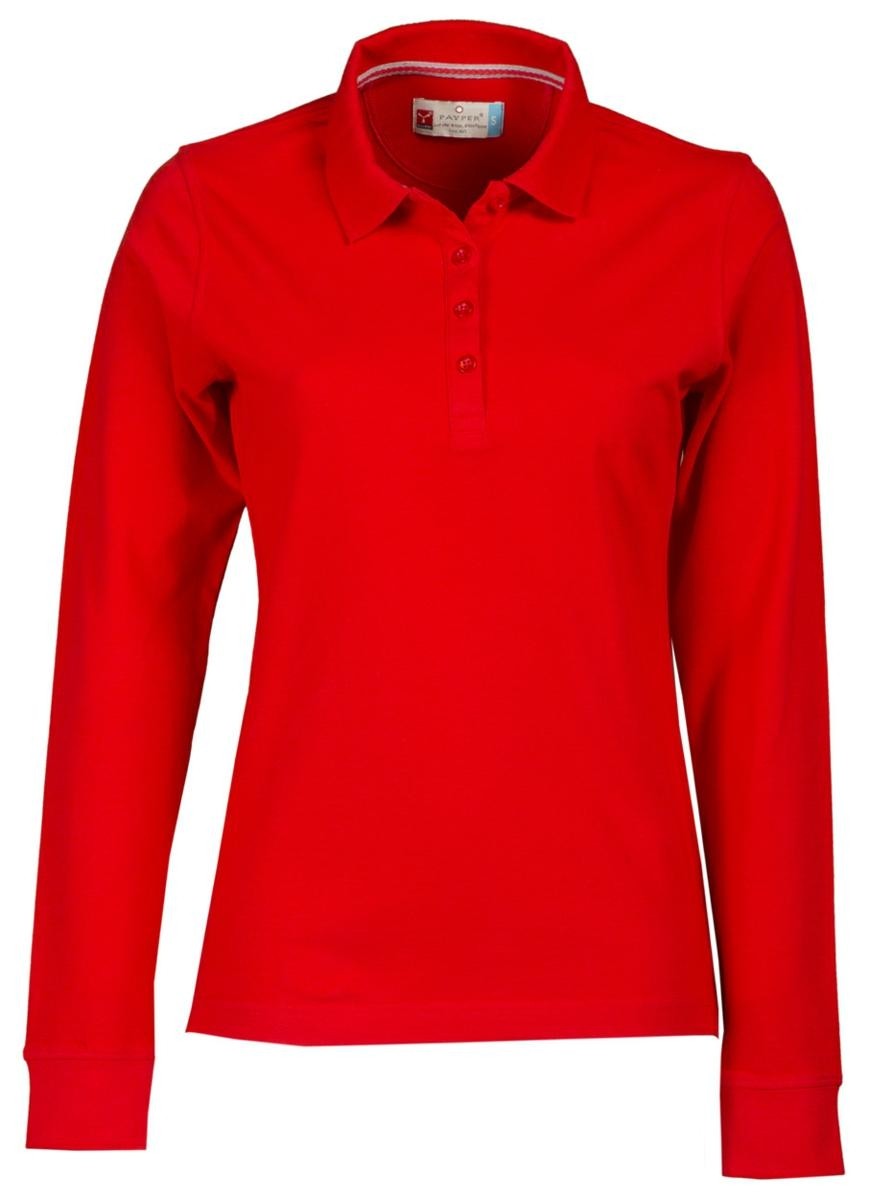 Fuori tutto - Polo a Manica Lunga Florence Donna con Cuciture Stretch in 100% Cotone - Payper AY 7516 taglia XL bianco