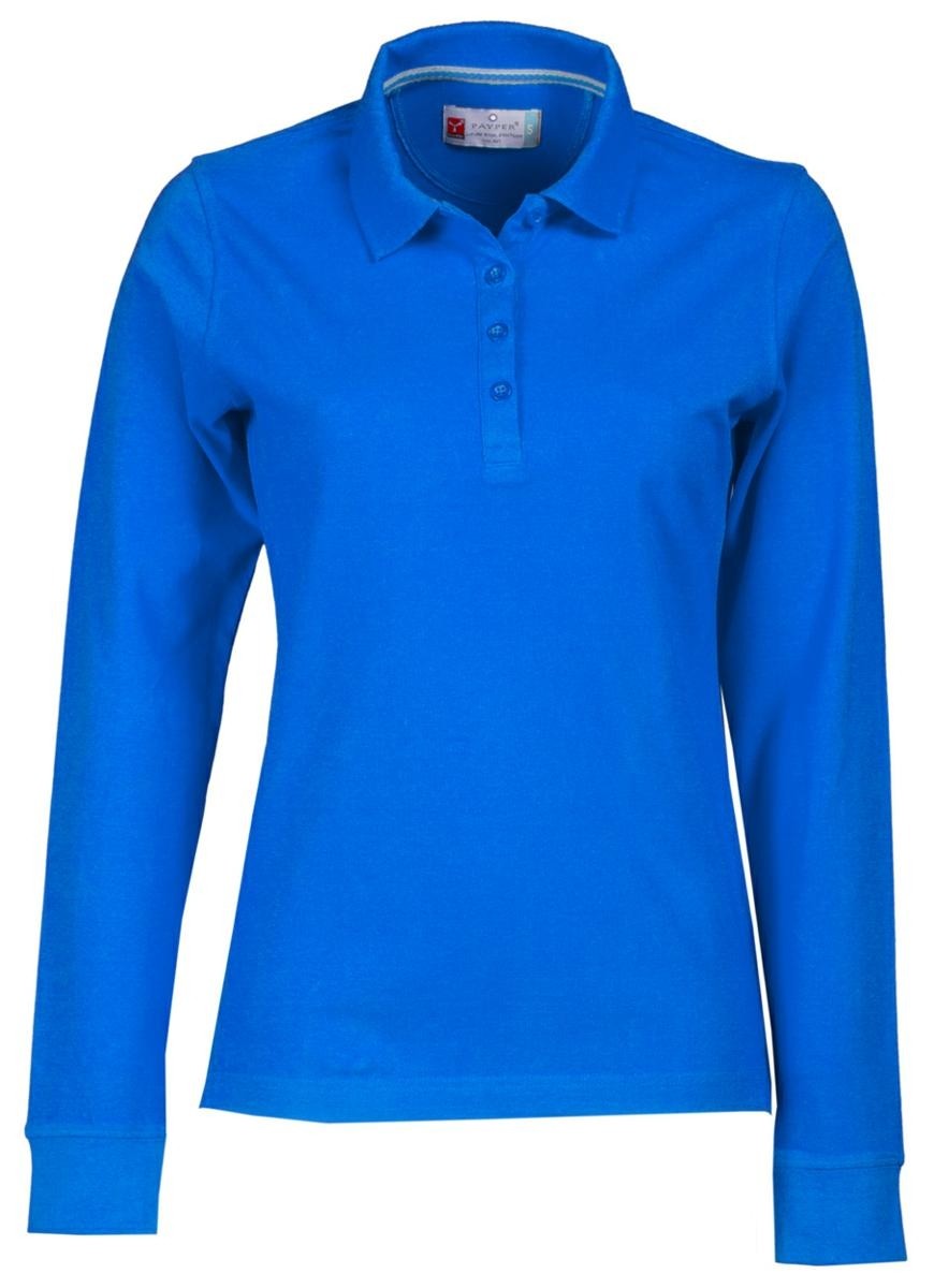 Fuori tutto - Polo a Manica Lunga Florence Donna con Cuciture Stretch in 100% Cotone - Payper AY 7516 taglia XL bianco