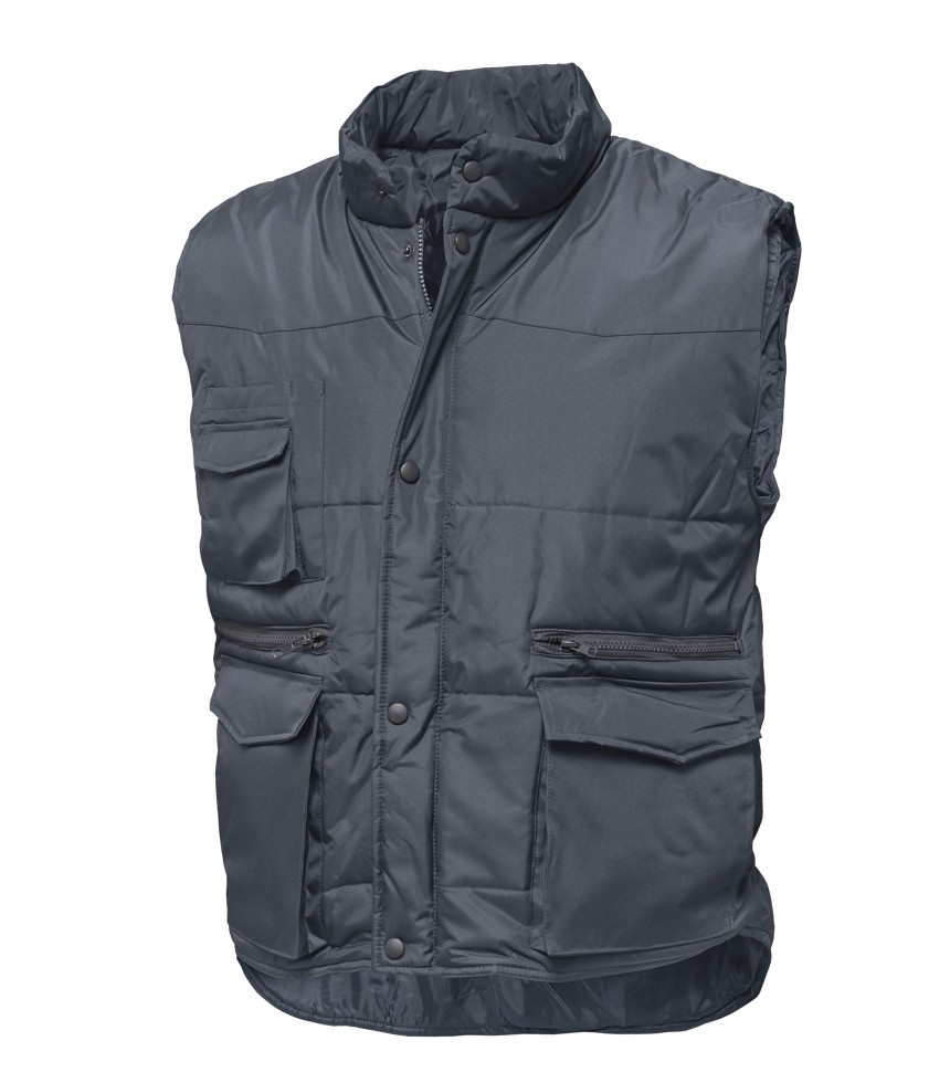 Fuori tutto - Gilet Imbottito Multitasche Copper Siggi Taglia S colore grigio