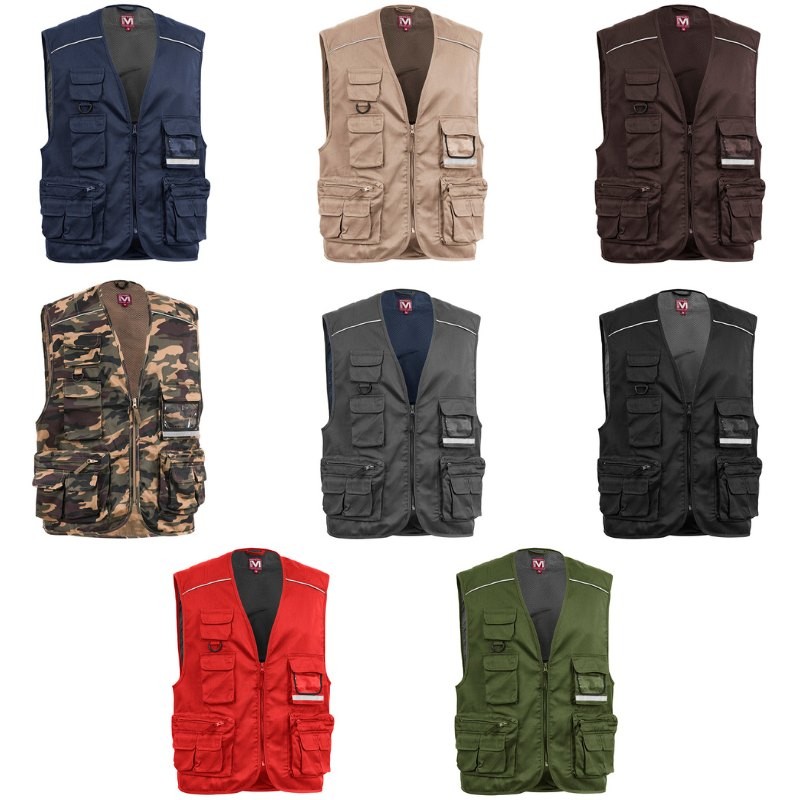 Fuori tutto - Gilet da Lavoro Multitasche Metalfree Sottozero Power E0305 taglia M colore grigio