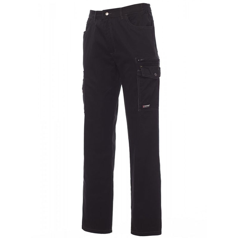Fuori tutto-Pantaloni da lavoro Multitasche in Cotone con Triple Ciciture Texas - Payper AY 7338 taglia L blu navy/blu royal