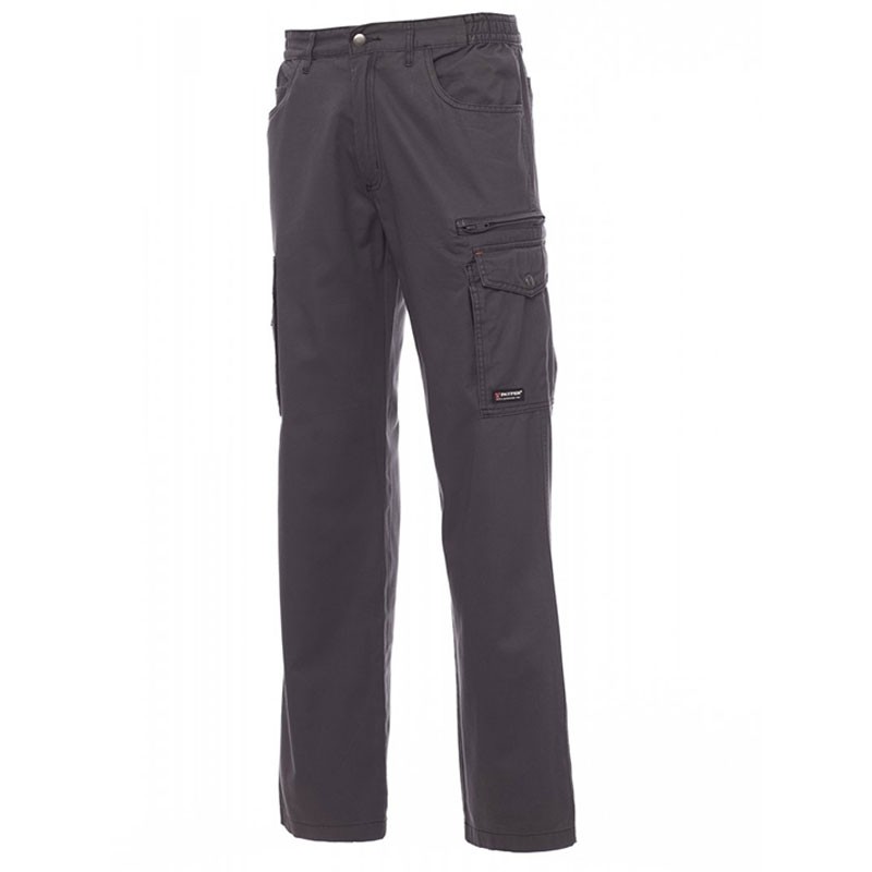 Fuori tutto-Pantaloni da lavoro Multitasche in Cotone con Triple Ciciture Texas - Payper AY 7338 taglia L blu navy/blu royal