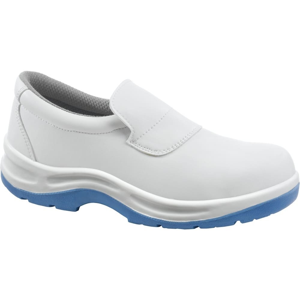 FUORI TUTTO - Scarpe antinfortunistiche bianche Mocassino basso in microfibra S1 SRC Suola blu - Rodi 510518- Numero 42