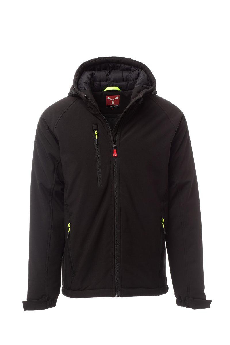 Fuori Tutto - Giubbotto da Lavoro Softshell Stretch Multitasche Payper Gale Pad AY 7224 smoke/nero taglia M