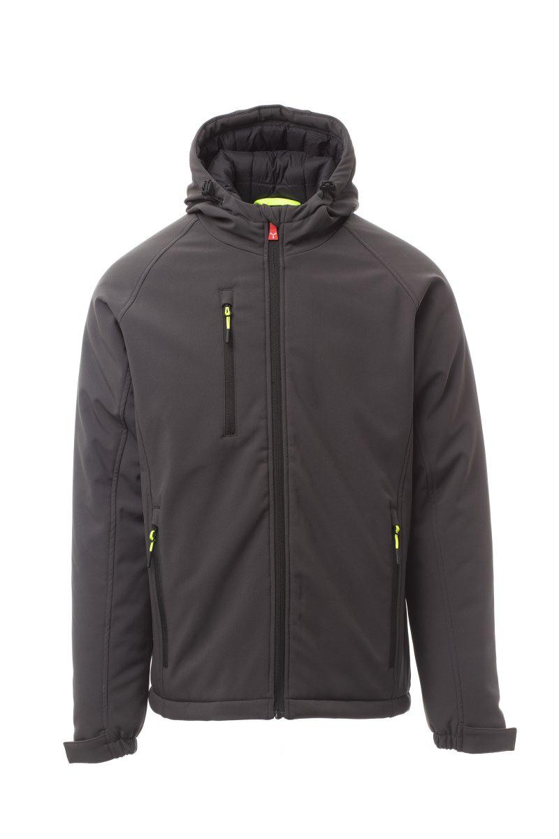 Fuori Tutto - Giubbotto da Lavoro Softshell Stretch Multitasche Payper Gale Pad AY 7224 smoke/nero taglia M