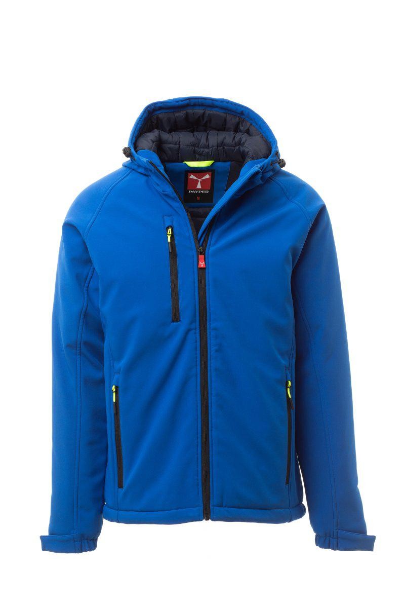 Fuori Tutto - Giubbotto da Lavoro Softshell Stretch Multitasche Payper Gale Pad AY 7224 smoke/nero taglia M