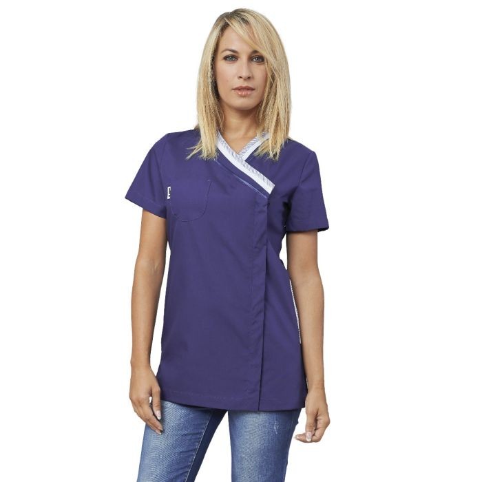 Fuori tutto - Casacca da donna con zip a maniche corte Ileana Horeca Siggi - 28CS1423/00-0001 taglia M colore bordeaux