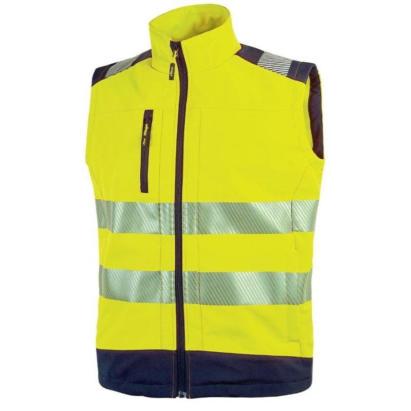 Fuori tutto - Gilet da Lavoro Softshell Stretch Elasticizzato Alta Visibilità U-Power Dany HL173YF colore orange fluo taglia 3xl