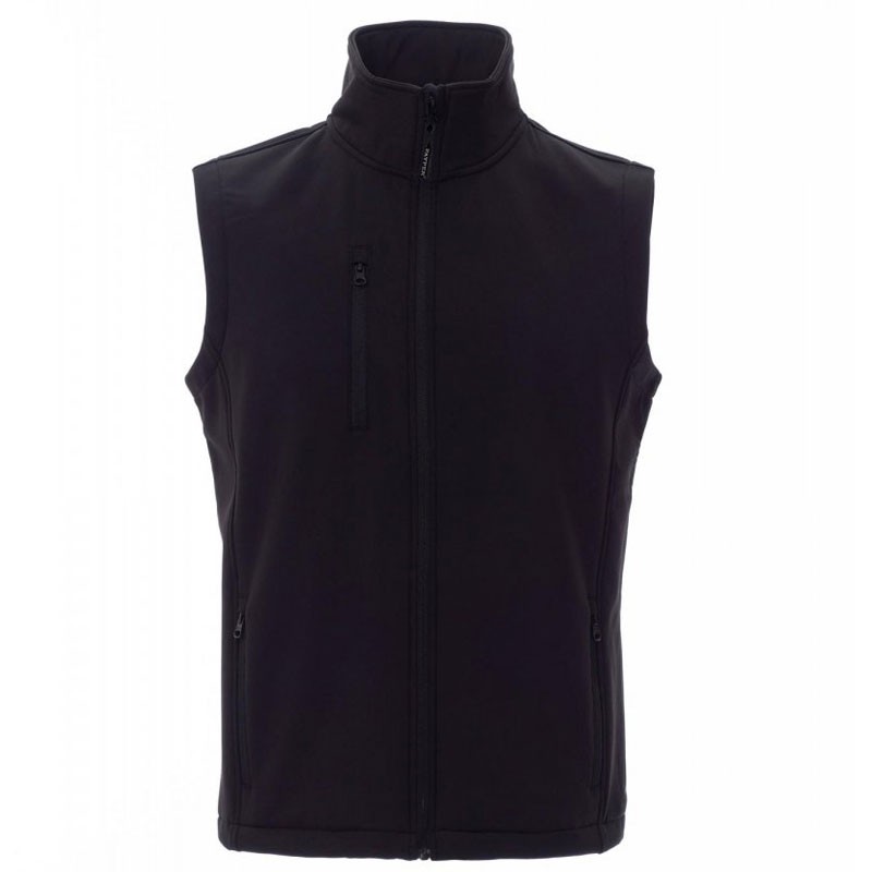 Fuori tutto - Gilet Softshell Multitasche Ergonomico a Due Strati Glasgow - Payper AY 7226 taglia L nero