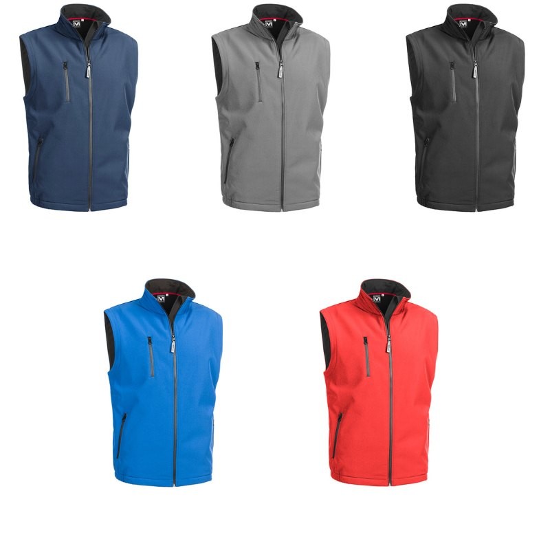 Fuori tutto - Gilet da Lavoro Softshell Multitasche Stretch Sottozero Chrono E0120 colore royal taglia M