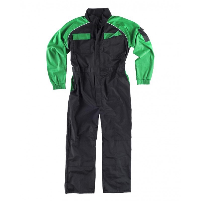 Fuori tutto - Tuta da lavoro combinata multitasche - Workteam Colore Nero/Royal Taglia 56