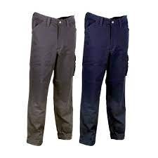 Fuori tutto - Pantaloni da Lavoro Stretch Elasticizzati Multitasche Cofra Newcastle V222-0-02 taglia 2XL Colore Blu Navy