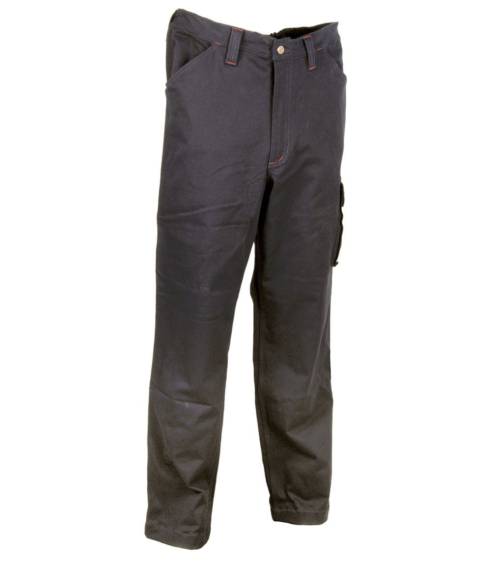 Fuori tutto - Pantaloni da Lavoro Stretch Elasticizzati Multitasche Cofra Newcastle V222-0-02 taglia 2XL Colore Blu Navy