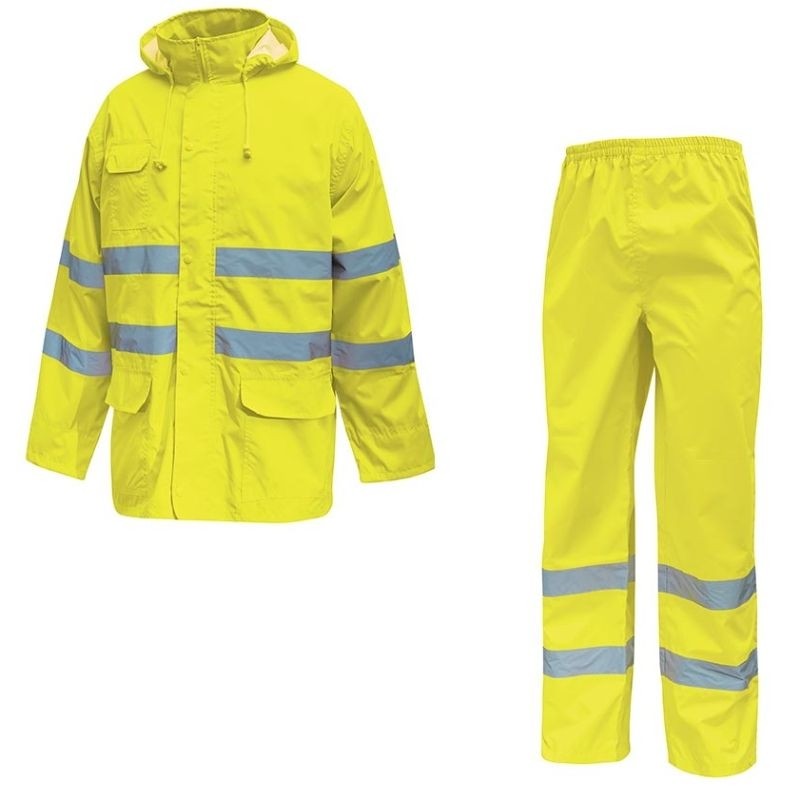 Fuori tutto - Completo da Lavoro Alta Visibilità Antipioggia U-Power Cover HL168YF colore orange fluo taglia 3xl
