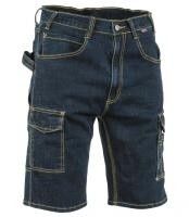 Fuori tutto - Bermuda Jeans da Lavoro Stretch Elasticizzati Multitasche Cofra Manacor V497-0-00 Taglia 44 Colore Blu