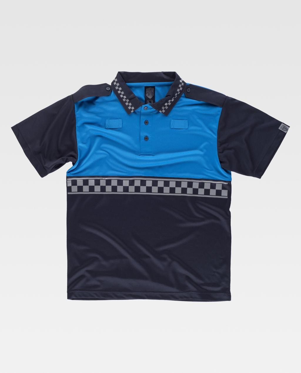 Fuori tutto - Polo da Lavoro Manica Corta Alta Visibilità C3855 - Workteam Taglia L Colore Navy/Yellow