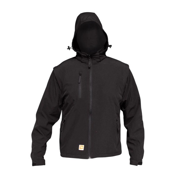 Fuori tutto - Giubbotto da Lavoro Multitasche Stretch Softshell Impermeabile Technosafe Kripto ALGBBL01 Taglia L