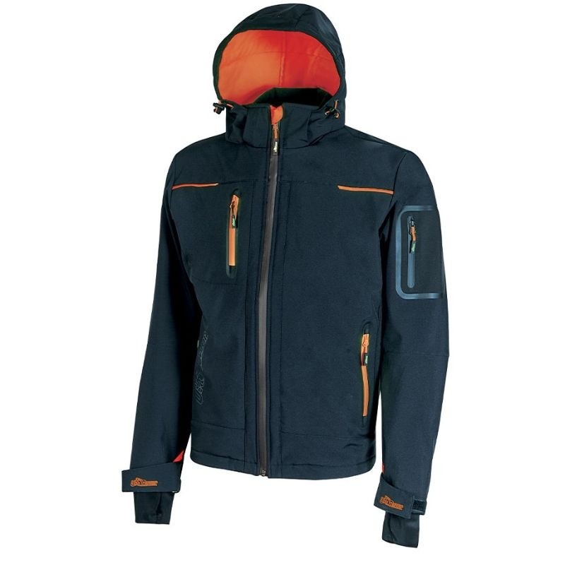 Fuori tutto - Giacca da Lavoro Softshell Stretch Elasticizzata U-Power Space FU187BC Taglia M Colore Black Carbon