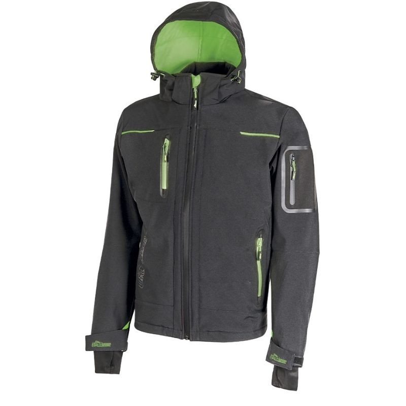 Fuori tutto - Giacca da Lavoro Softshell Stretch Elasticizzata U-Power Space FU187BC Taglia M Colore Black Carbon