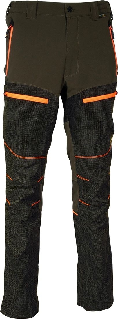 Fuori tutto - Pantaloni da Lavoro Multitasche Stretch Cofra Kreien V557-0-03 Taglia 44 Colore Fango Nero