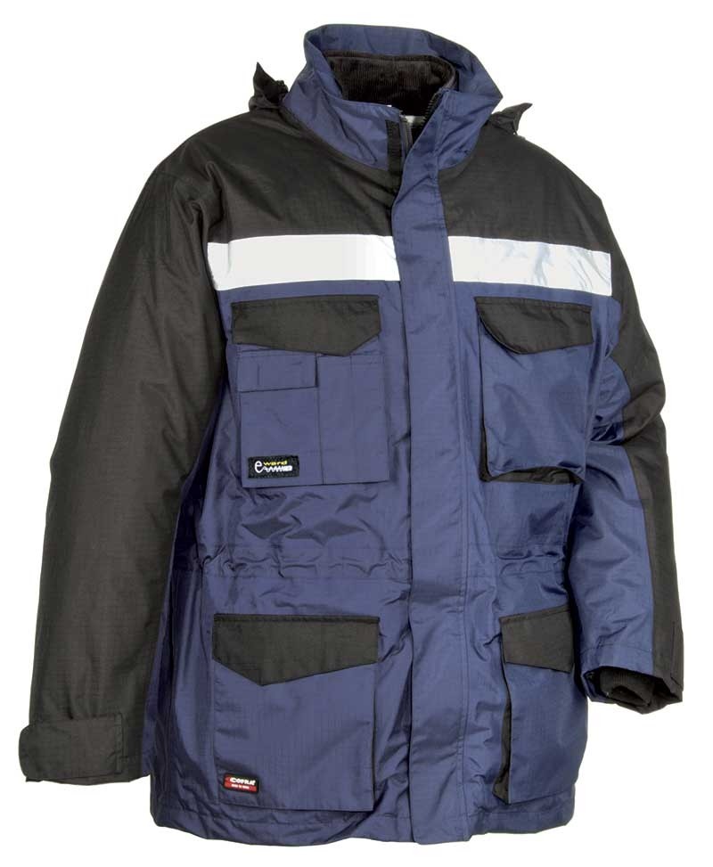 Fuori Tutto - Parka da Lavoro Multitasche Cofra Hailstorm V197-0-02 Taglia 4XL Colore Antracite Nero