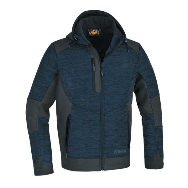 Fuori tutto - Felpa in pile con cappuccio da Lavoro Multitasche Beta 7637 Taglia XL Colore Grigio