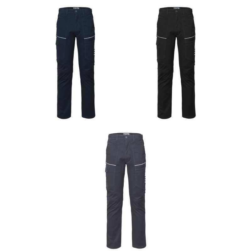 Fuori tutto - Pantaloni da Lavoro Stretch Multitasche da Donna Invernali Rossini R-Stretch Lady A80706 Taglia S Colore Blu Navy