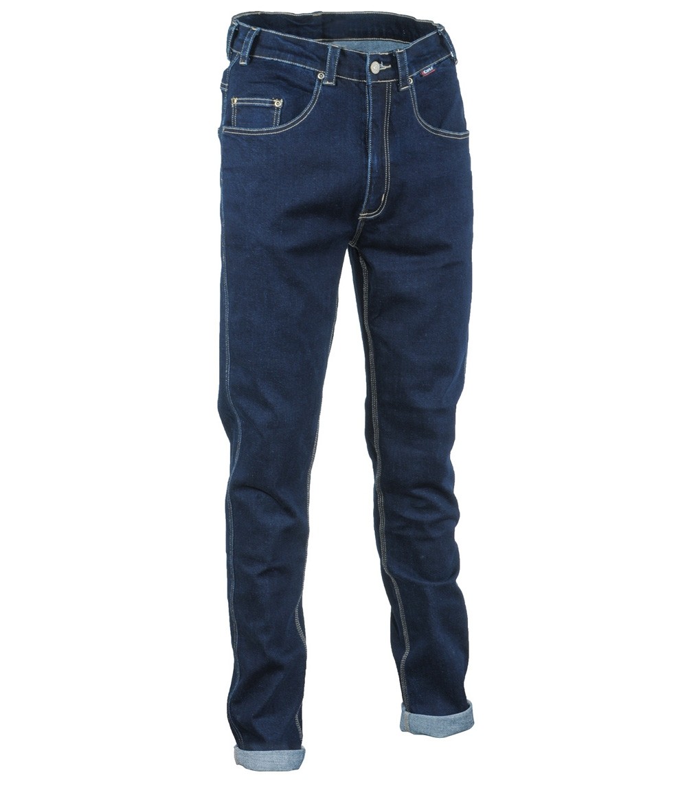 Fuori tutto - Jeans da Lavoro Stretch Elasticizzati Multitasche Cofra Astorga V494-0-00 colore blu taglia 46
