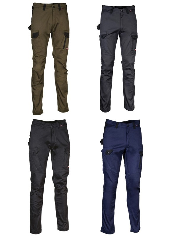 Fuori tutto - Pantaloni da Lavoro Cofra Stretch Multitasche Salanki V722-0-03 Taglia 50 Colore Nero Nero