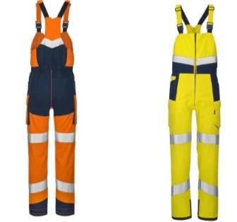 Tuta Salopette da Lavoro Lafont ad alta visibilità con bretelle 6HVN3PI