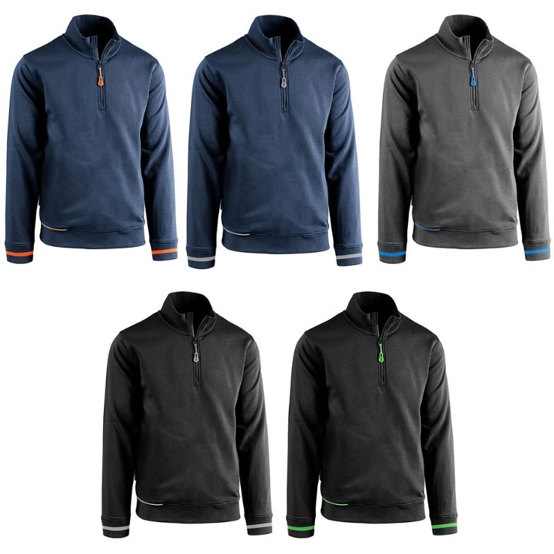 Felpa da Lavoro Sottozero SLALOM mezza zip 88200