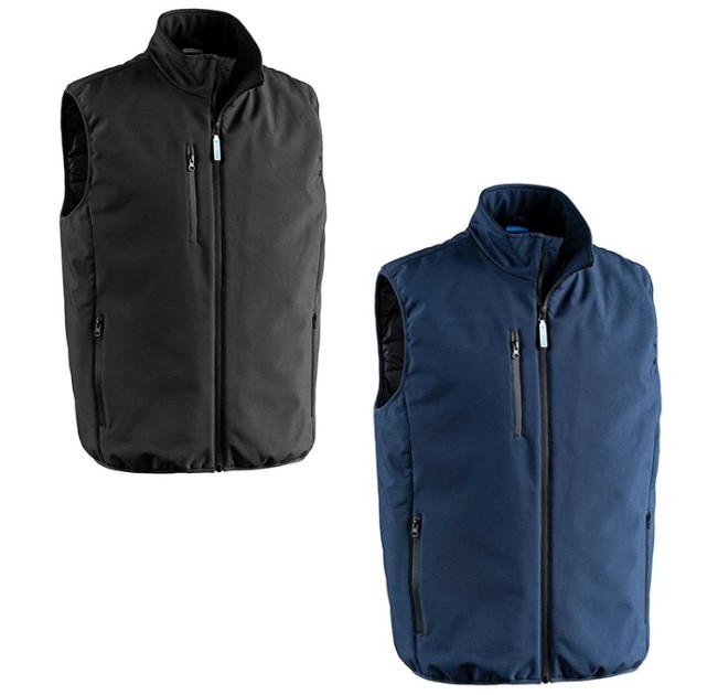 Gilet da Lavoro Sottozero Softshell Imbottito Impermeabile AZ400