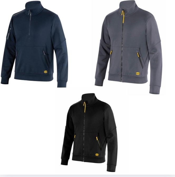 Felpa da Lavoro Diadora Sweatshirt fz rock 702.184010
