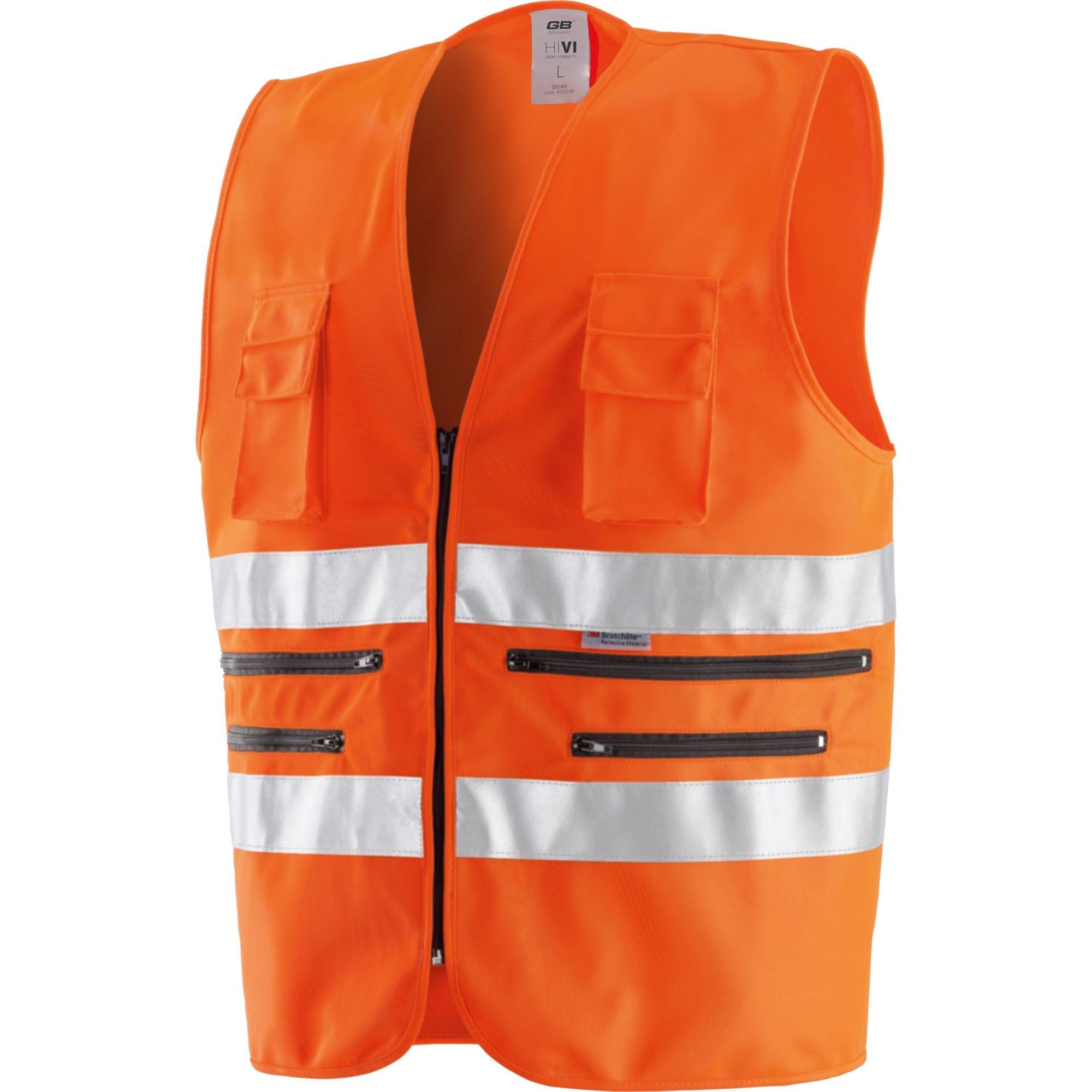 Gilet da Lavoro Neri ad alta visibilità 422018