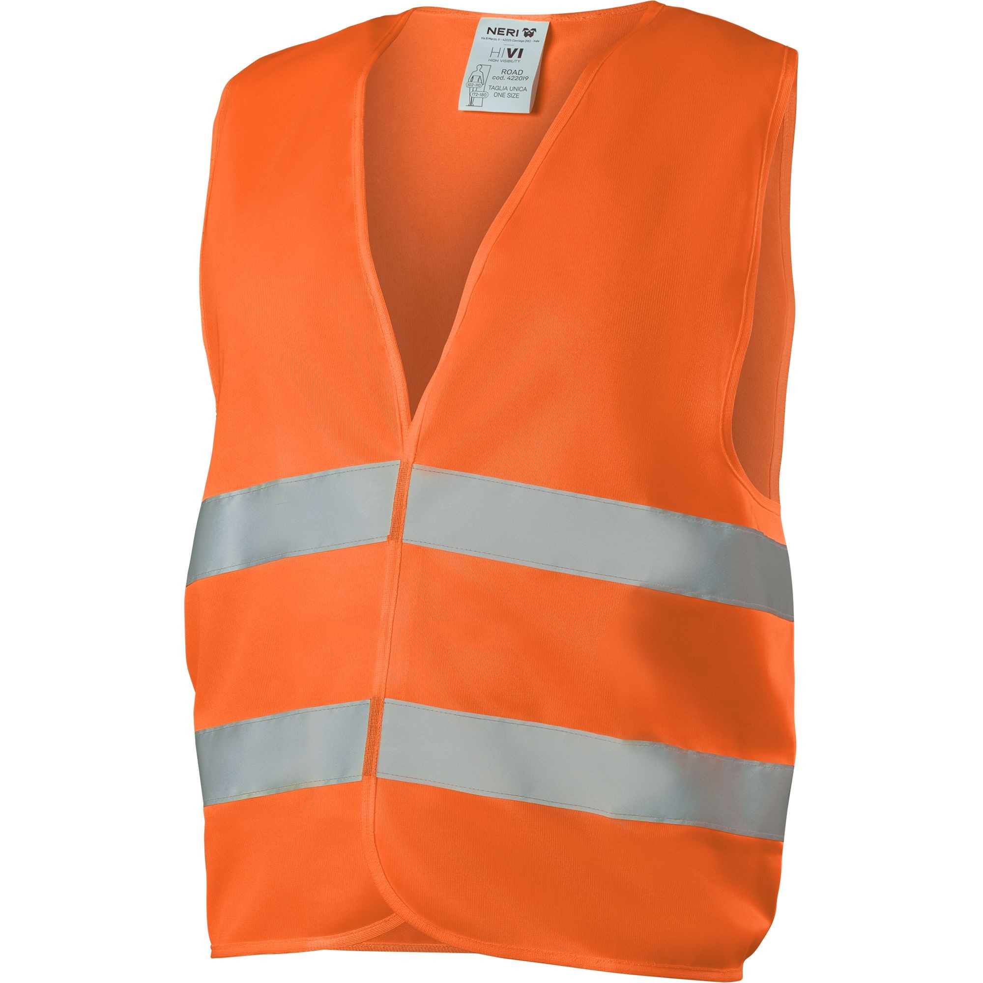 Gilet da Lavoro Neri ad alta visibilità Road 422019