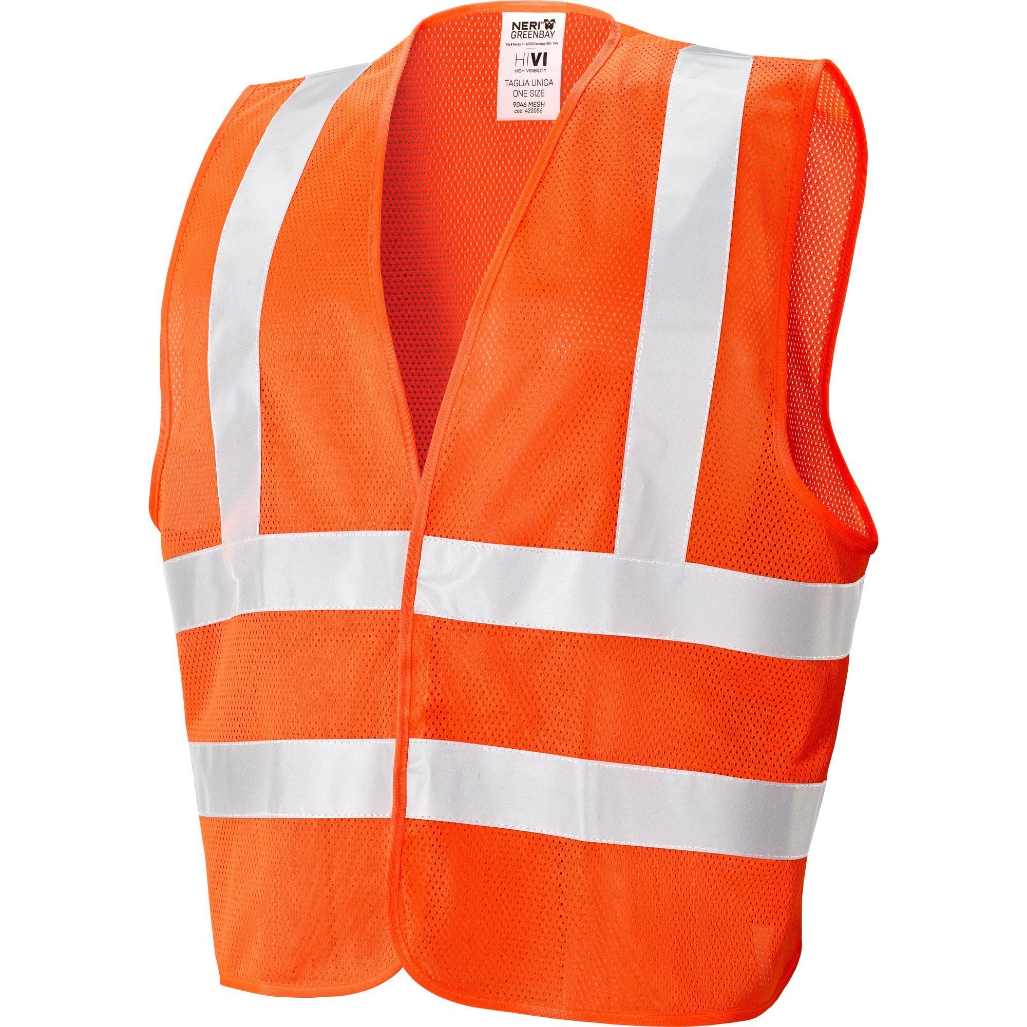 Gilet da Lavoro Neri ad alta visibilità Mesh 422056