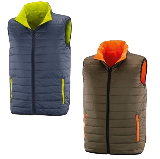 Gilet da Lavoro Neri reversibile ad alta visibilità imbottito Capua 423070