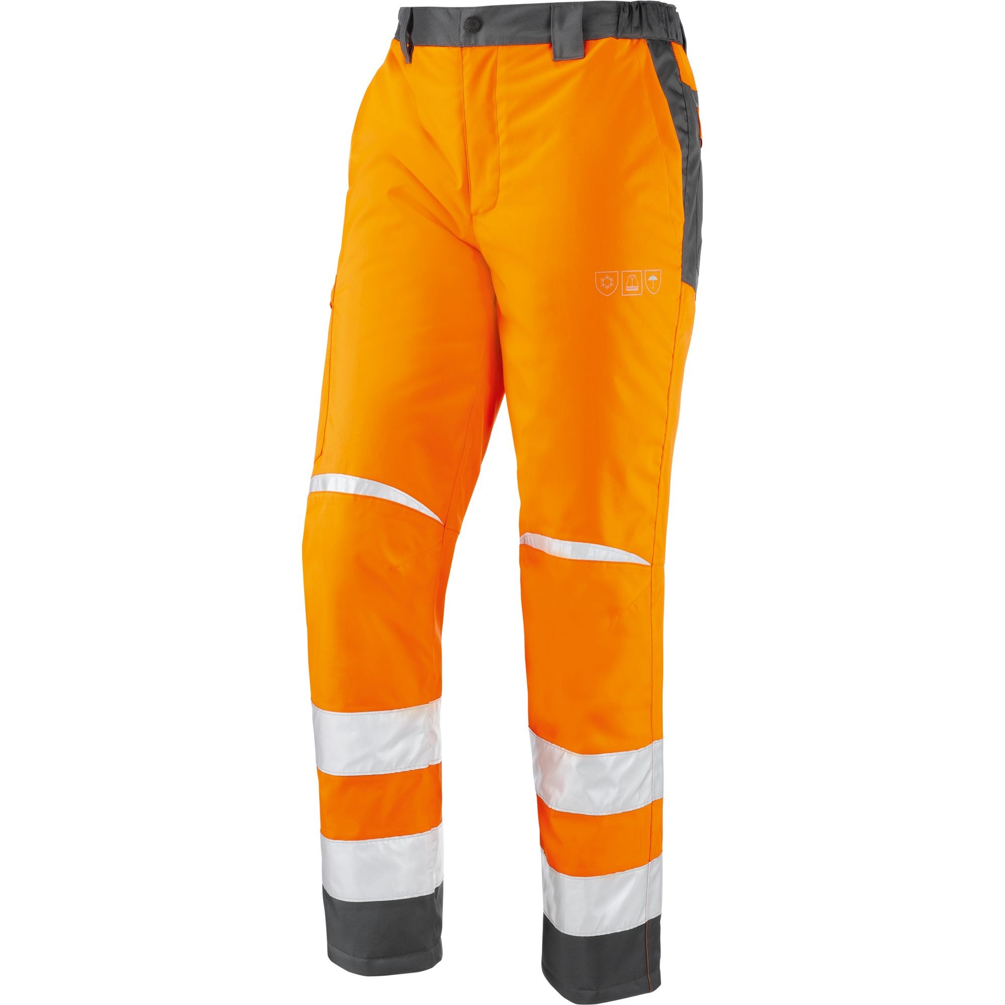 Pantaloni da Lavoro Neri alta visibilità imbottiti Latina 423136