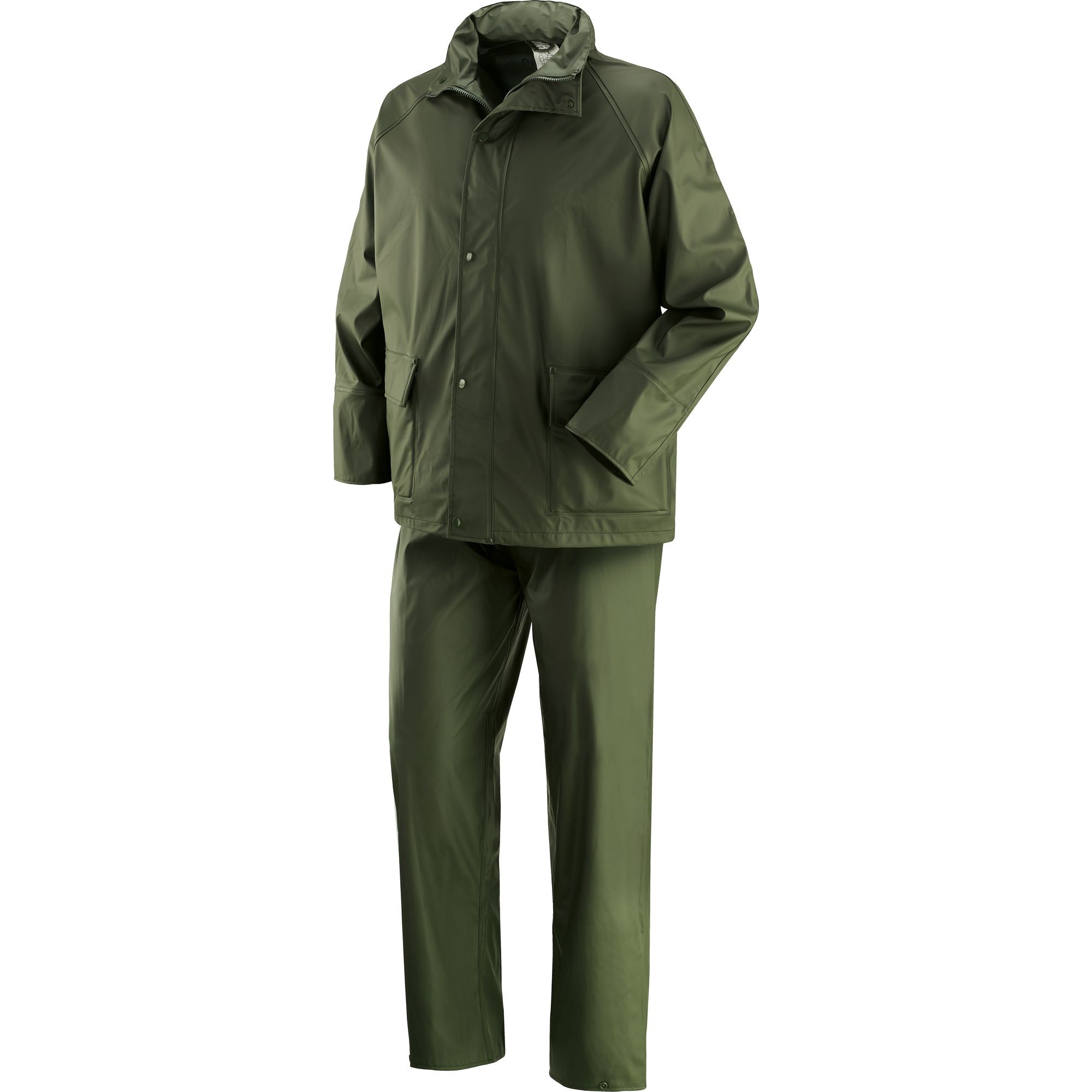 Completo da Lavoro Neri Antipioggia Giacca e Pantaloni Victoria 461050
