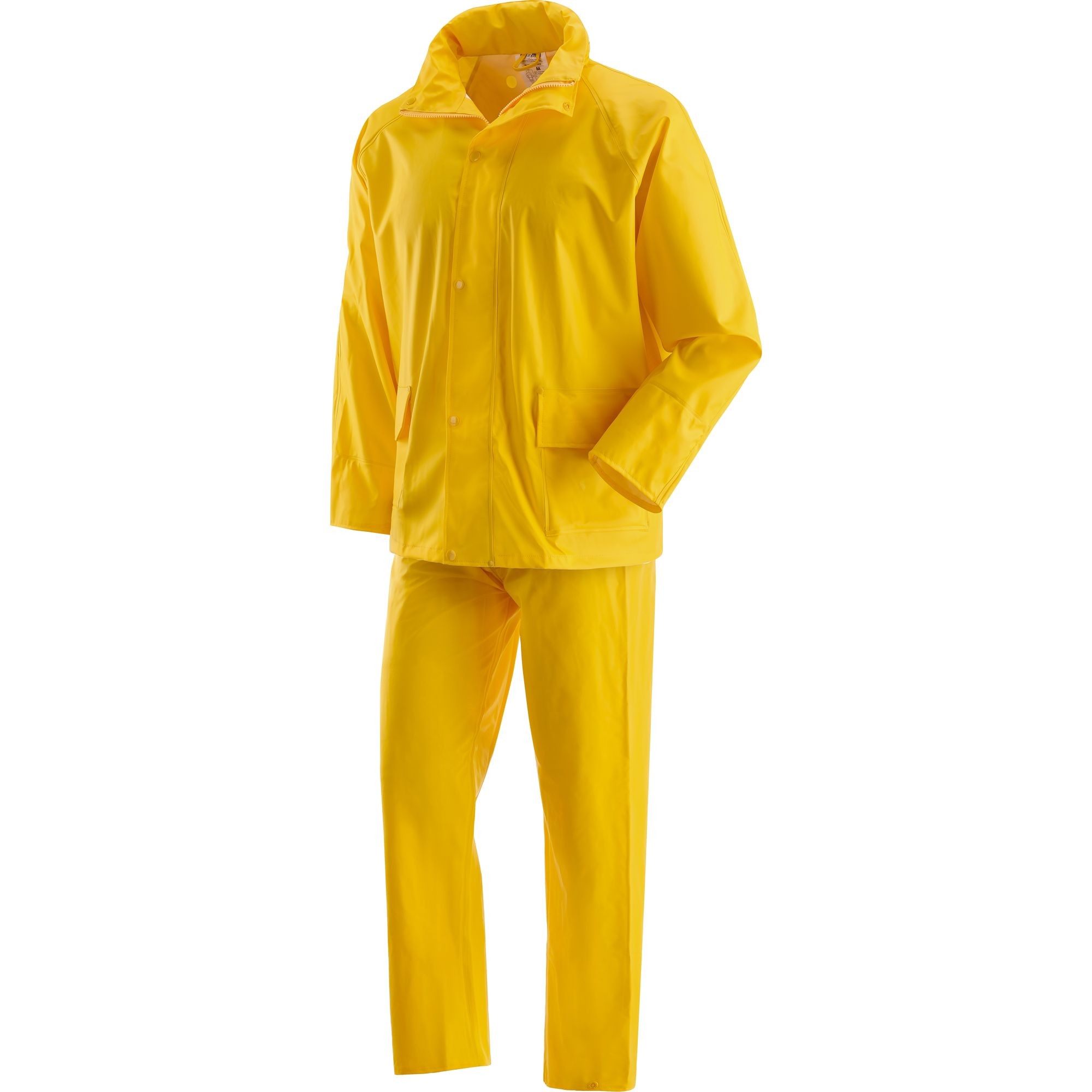 Completo da Lavoro Neri Antipioggia Giacca e Pantaloni Victoria 461050