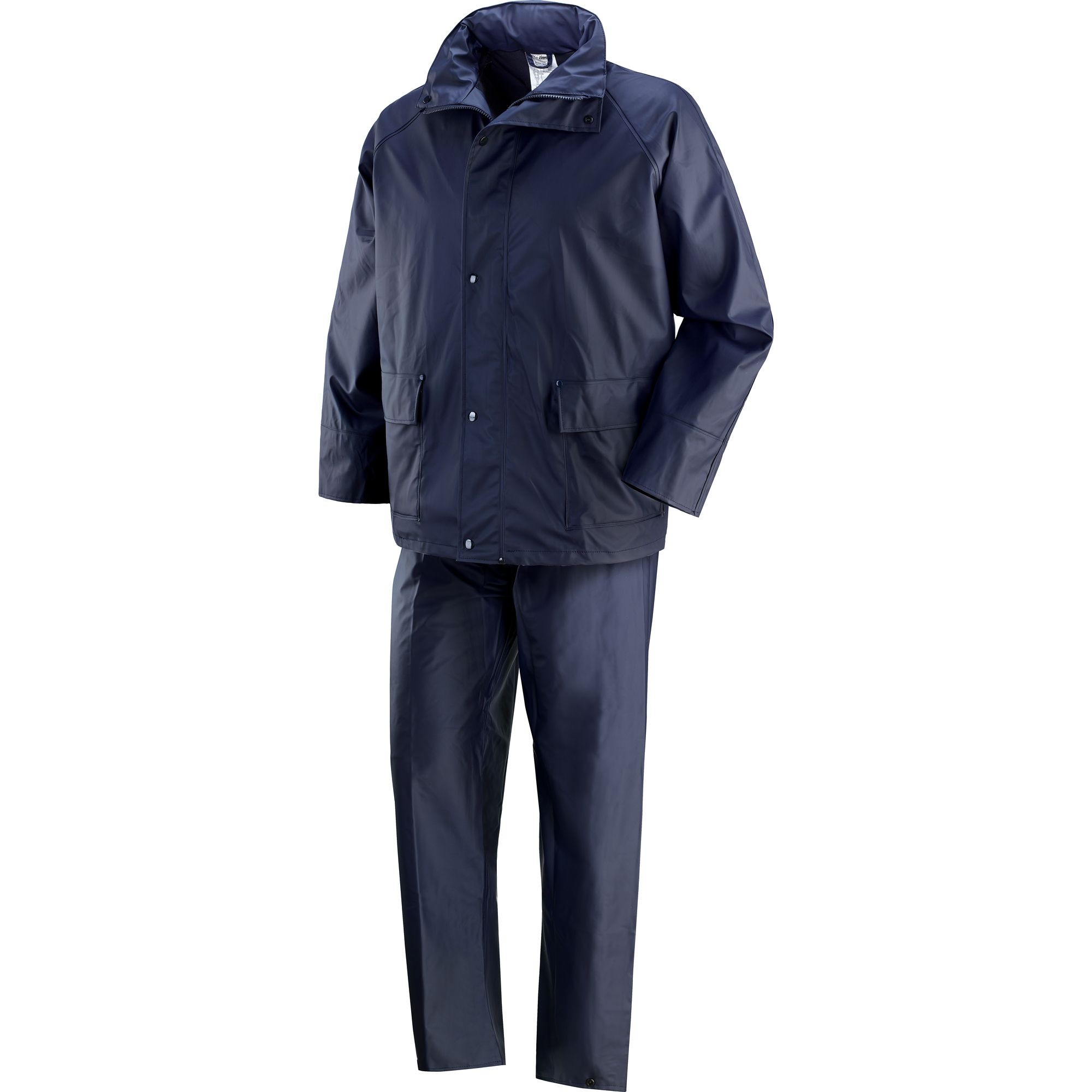Completo da Lavoro Neri Antipioggia Giacca e Pantaloni Victoria 461050