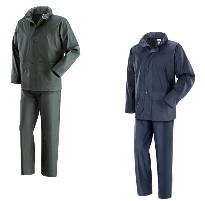 Completo da Lavoro Neri Giacca e Pantalone Impermeabile Iguazu' 461062