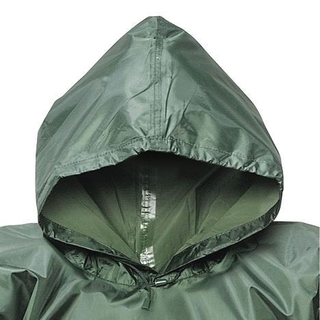 Poncho da Lavoro Neri Impermeabile ripiegabile con marsupio Niagara 461110