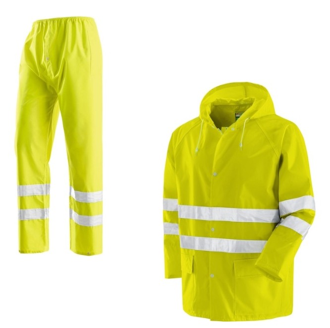 Completo da Lavoro Neri ad alta visibilità giacca e pantaloni Brema 461132