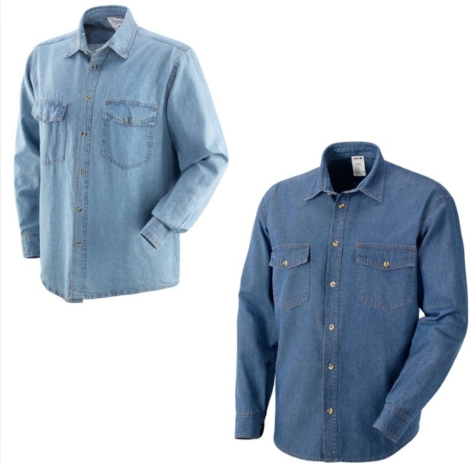 Camicia da Lavoro Neri 100% cotone Jeans 431015