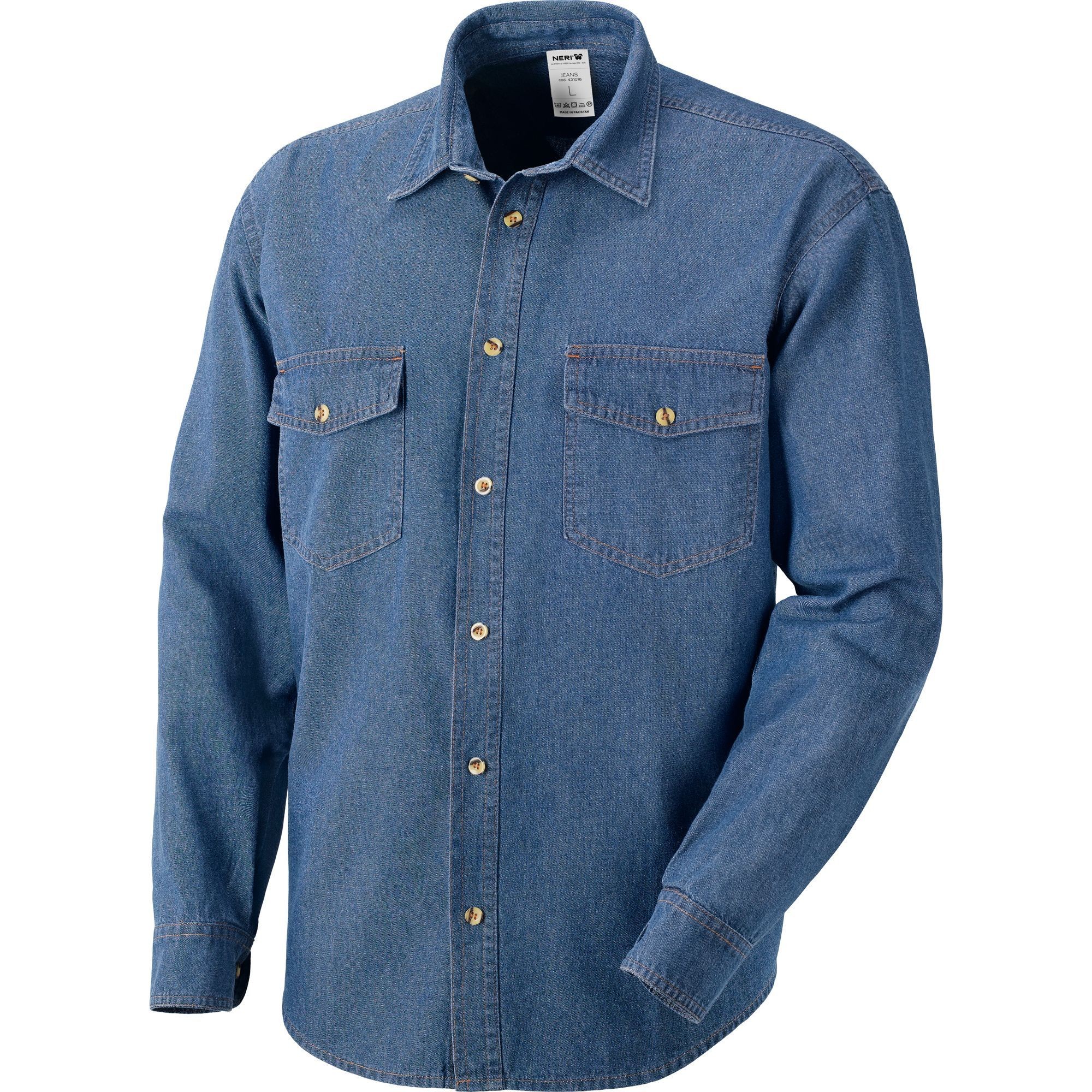 Camicia da Lavoro Neri 100% cotone Jeans 431015