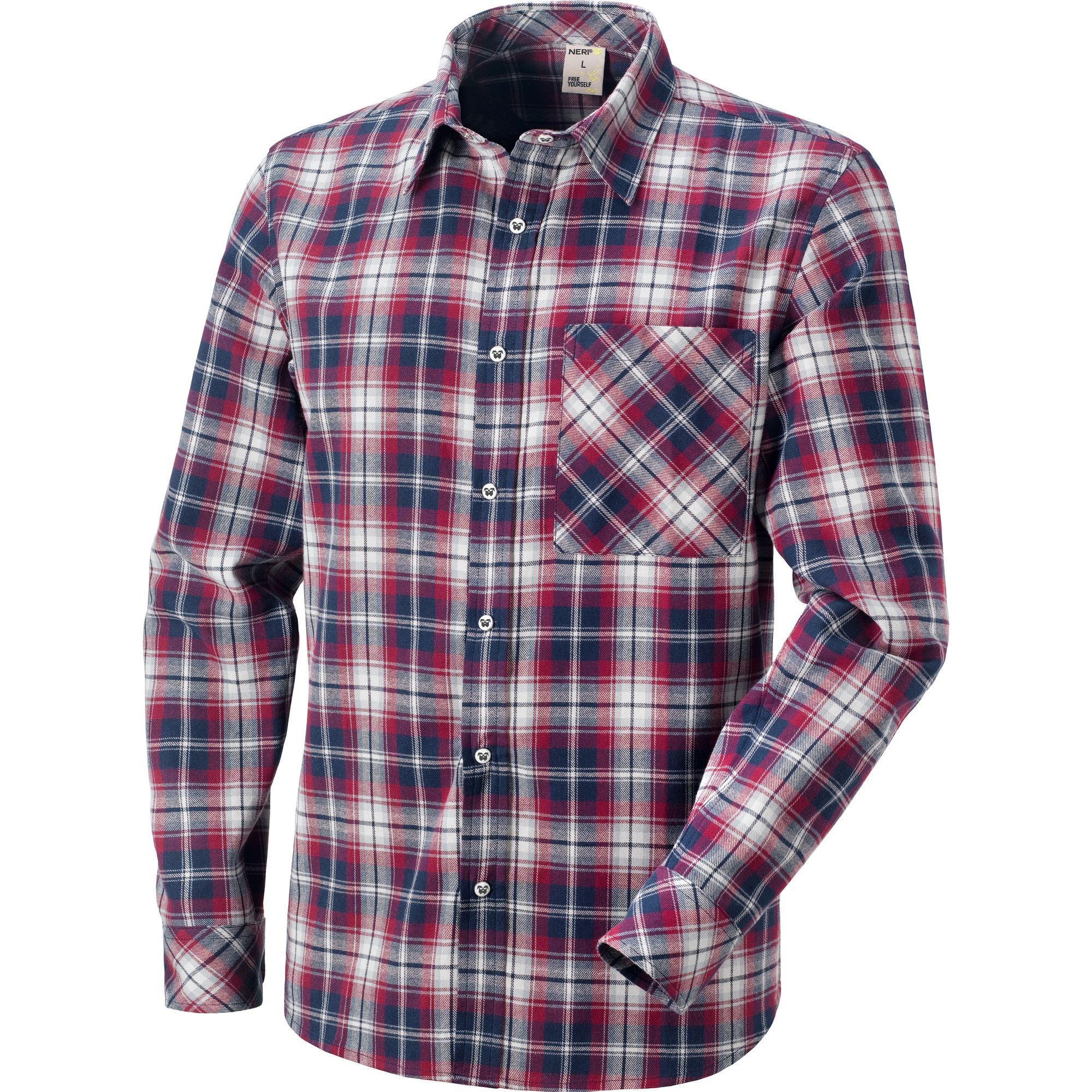 Camicia da Lavoro Neri flanella scozzese Squared 431025